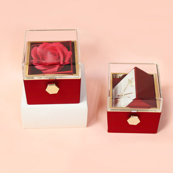 Rotating Rose Jewelry Gift Box – Perfect for Her - Image 8