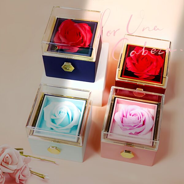 Rotating Rose Jewelry Gift Box – Perfect for Her - Image 5
