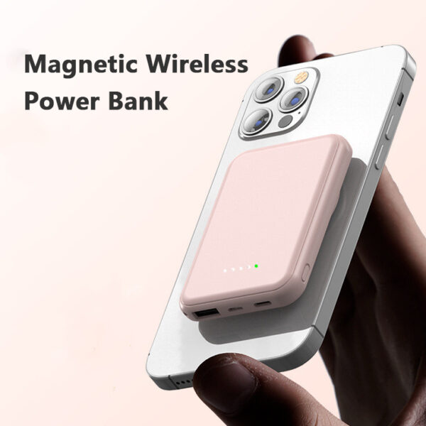 Mini Magnetic Wireless Power Bank (5000mAh)
