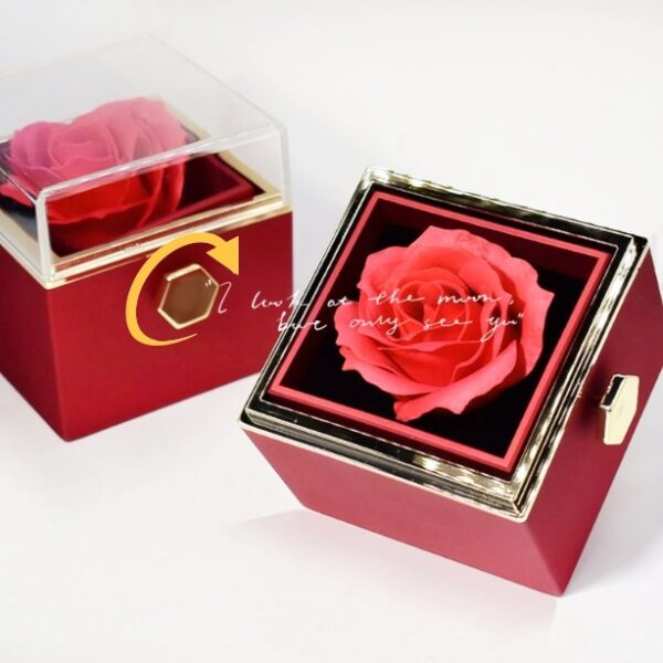 Rotating Rose Jewelry Gift Box – Perfect for Her - Image 3
