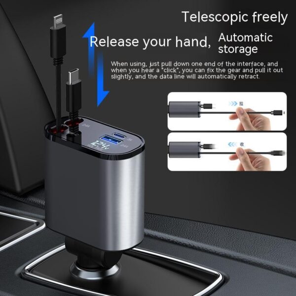100W Fast Charging Car Charger - Image 2