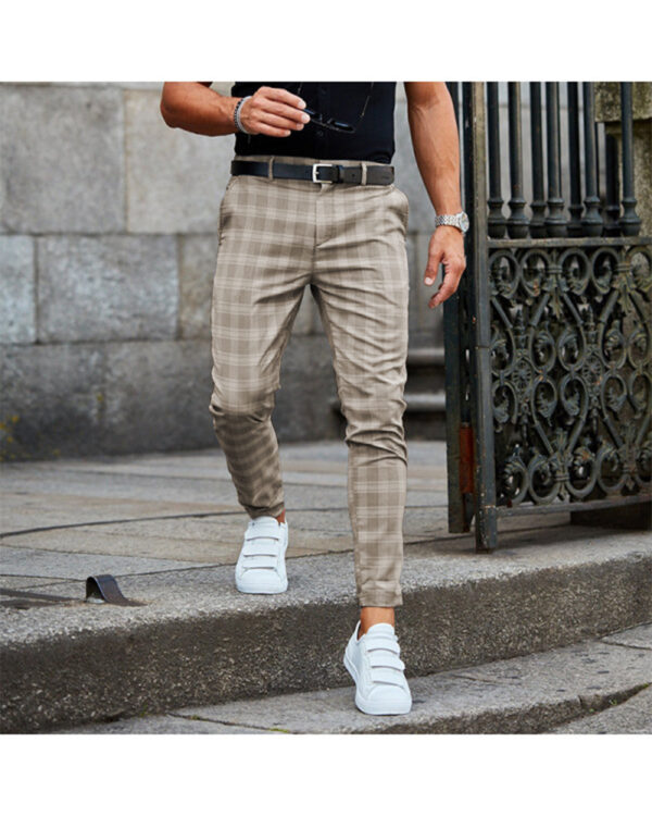 Men's Plaid Casual Pants - Image 2