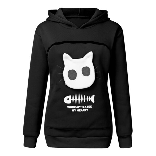 Cat Design Hoodie Sweatshirt - Image 10