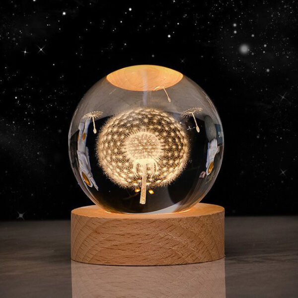 Starry Sky Crystal Moon Lamp - Image 7