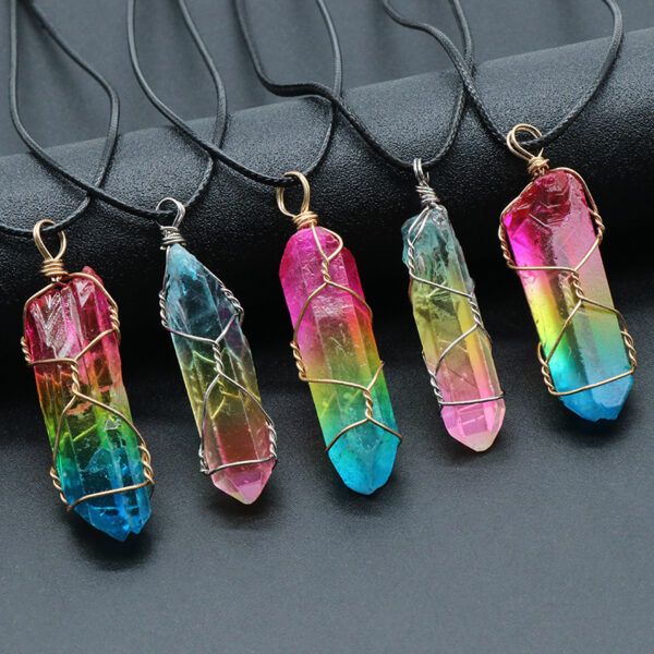 Stone Crystal Tree of Life Pendant - Image 7