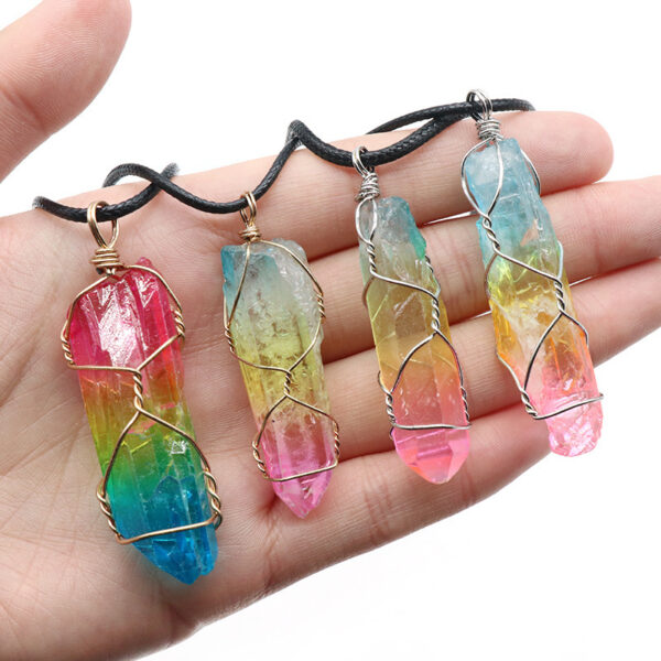 Stone Crystal Tree of Life Pendant - Image 5