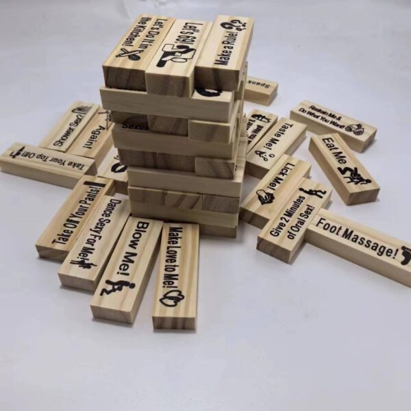 Couple Game Night Jenga Tower - Image 10