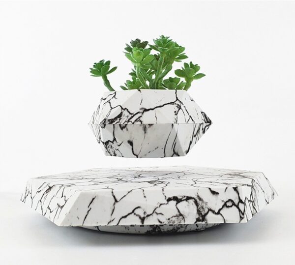 Levitating Marble Color Plant Pot - Image 9
