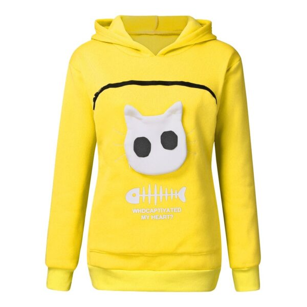 Cat Design Hoodie Sweatshirt - Image 9