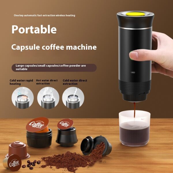 3-in-1 Portable Electric Coffee Grinder & Maker - Image 7