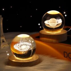 Starry Sky Crystal Moon Lamp