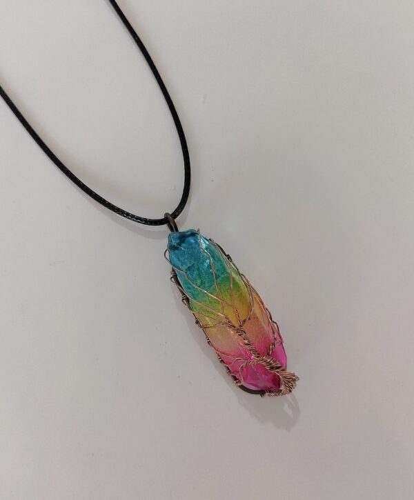 Stone Crystal Tree of Life Pendant - Image 10