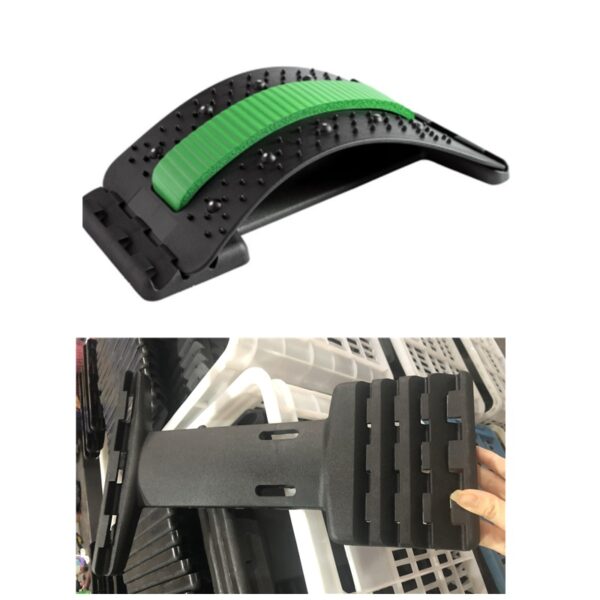 Adjustable Back Stretcher &amp & Massager - Image 4
