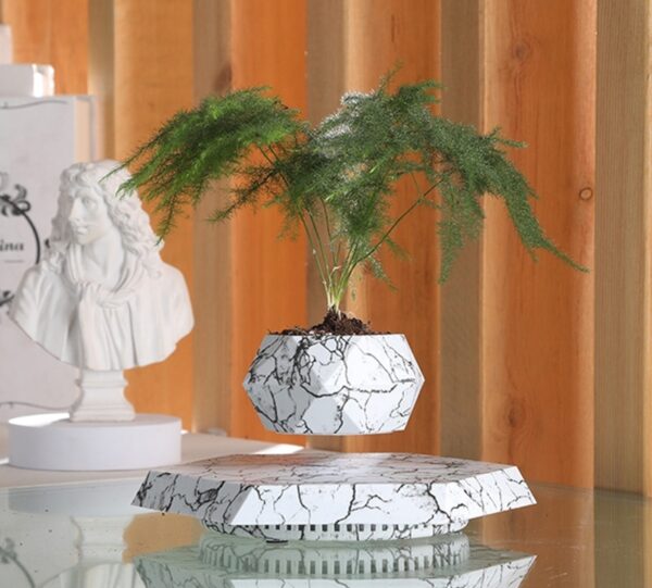 Levitating Marble Color Plant Pot - Image 8