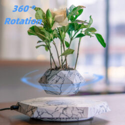 Levitating Marble Color Plant Pot