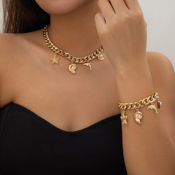 Boho Conch & Starfish Jewelry Set - Image 2