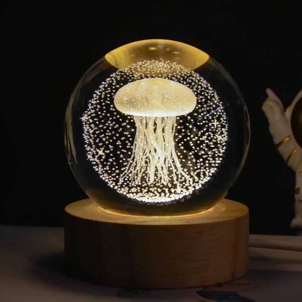 Starry Sky Crystal Moon Lamp - Image 4