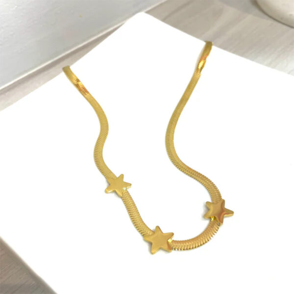 Gothic Blade & Snake Chain Necklace for Women - Image 3