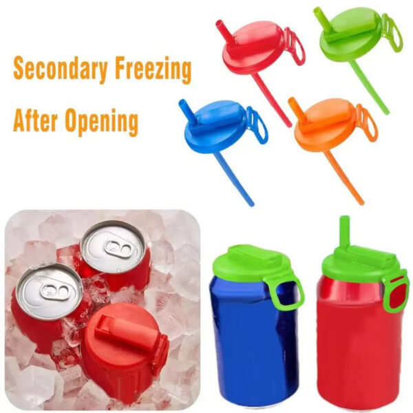 soda lid cover with straw
