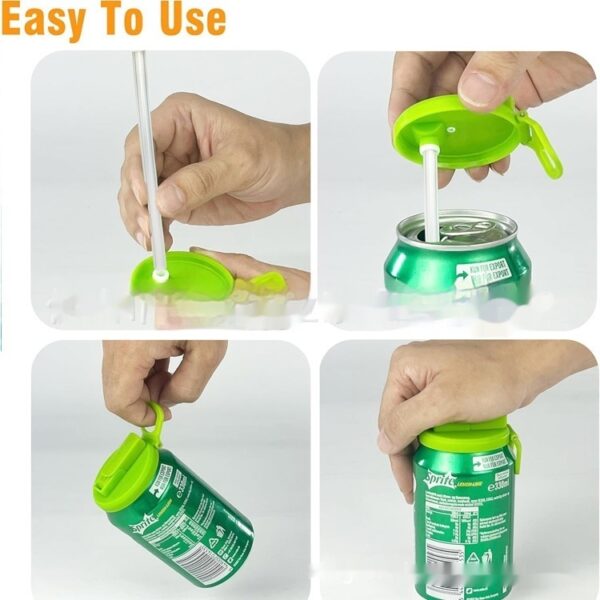 soda lid cover with straw - Image 10
